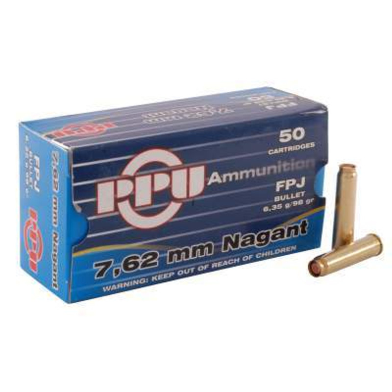 7.62 Nagant Flat Pointed Brass Case