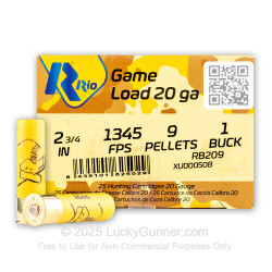 Buy RIO 20 Ga No. 1 Buckshot 9 Pell at the Best Price
